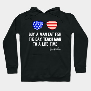 Buy A Man Eat Fish The Day Teach Man To A Life Time Hoodie